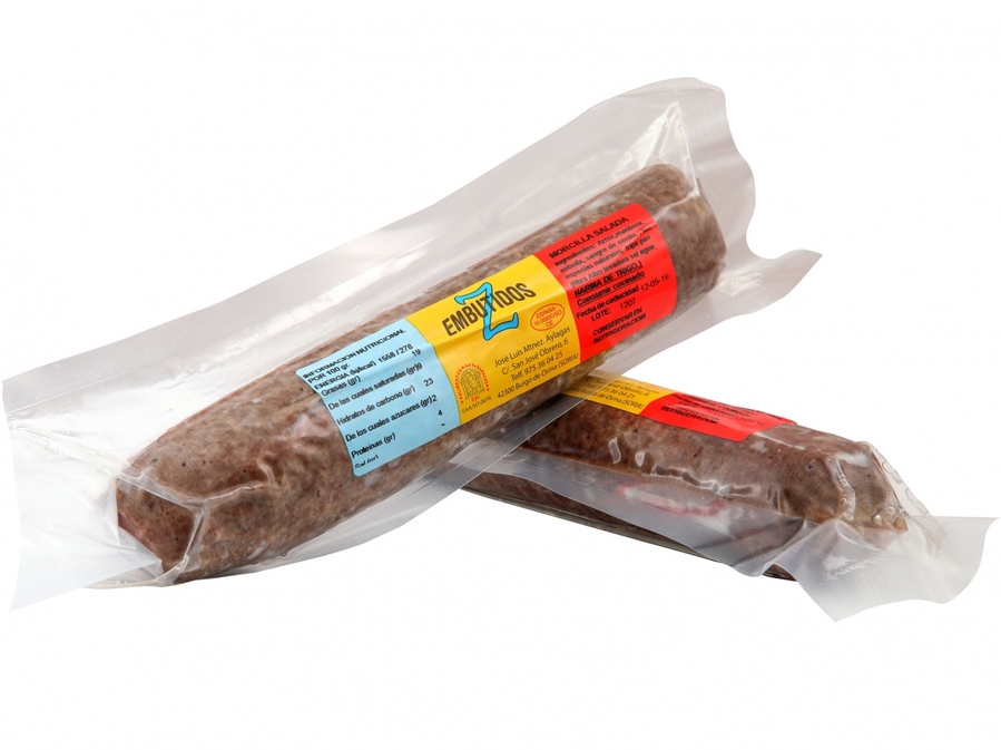 Morcilla ARTESANA "Z" de El Burgo de Osma. Peso 385grs aprox.