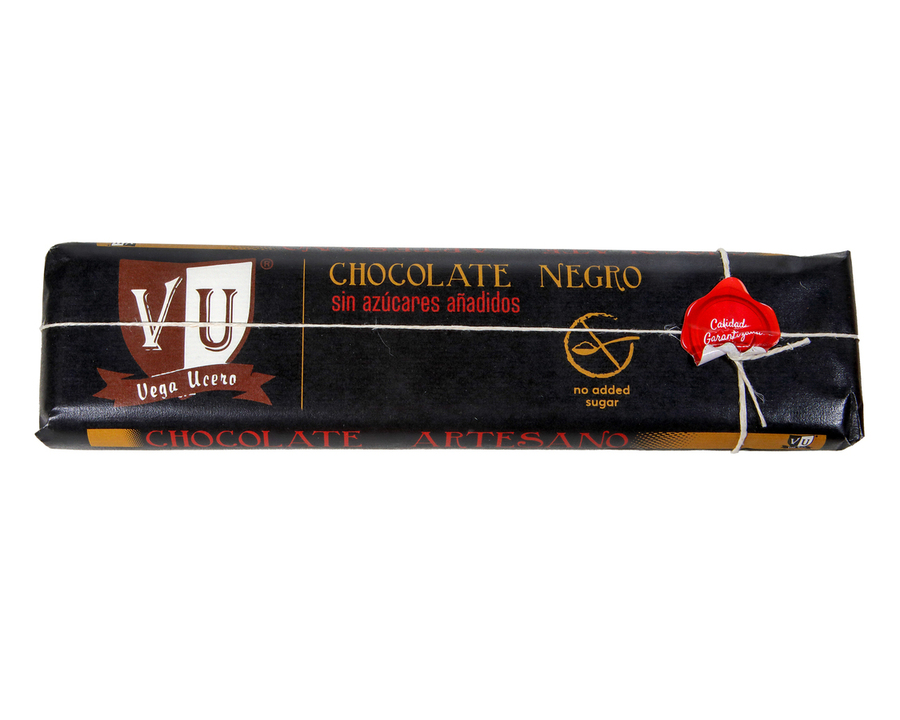 Chocolate Negro SIN AZÚCAR Lingote 300 grs