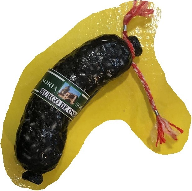 Imán de nevera. "Morcilla de Arroz". Recuerdo de El Burgo de Osma