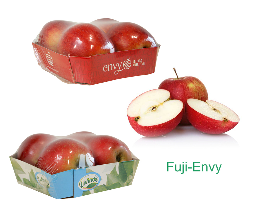 2 Barquetas de 4 uds. Variedades ENVY y FUJI. Peso aprox.1,2kg cada barqueta