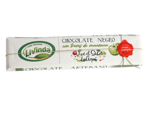 Lingote de Chocolate negro con Manzana 300 grs