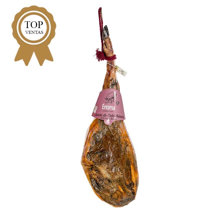 JAMÓN DE CEBO IBÉRICO PIEZA (7,5 KG) 50% RAZA IBÉRICA.